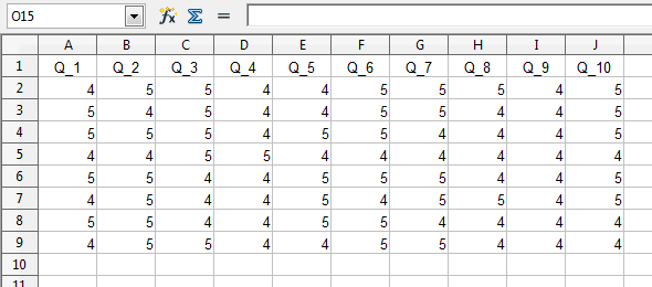 Spreadsheet Output